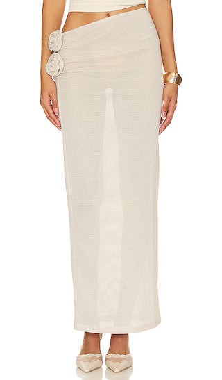 LIONESS Soul Mate Maxi Skirt in Cream. | Revolve Clothing (Global)