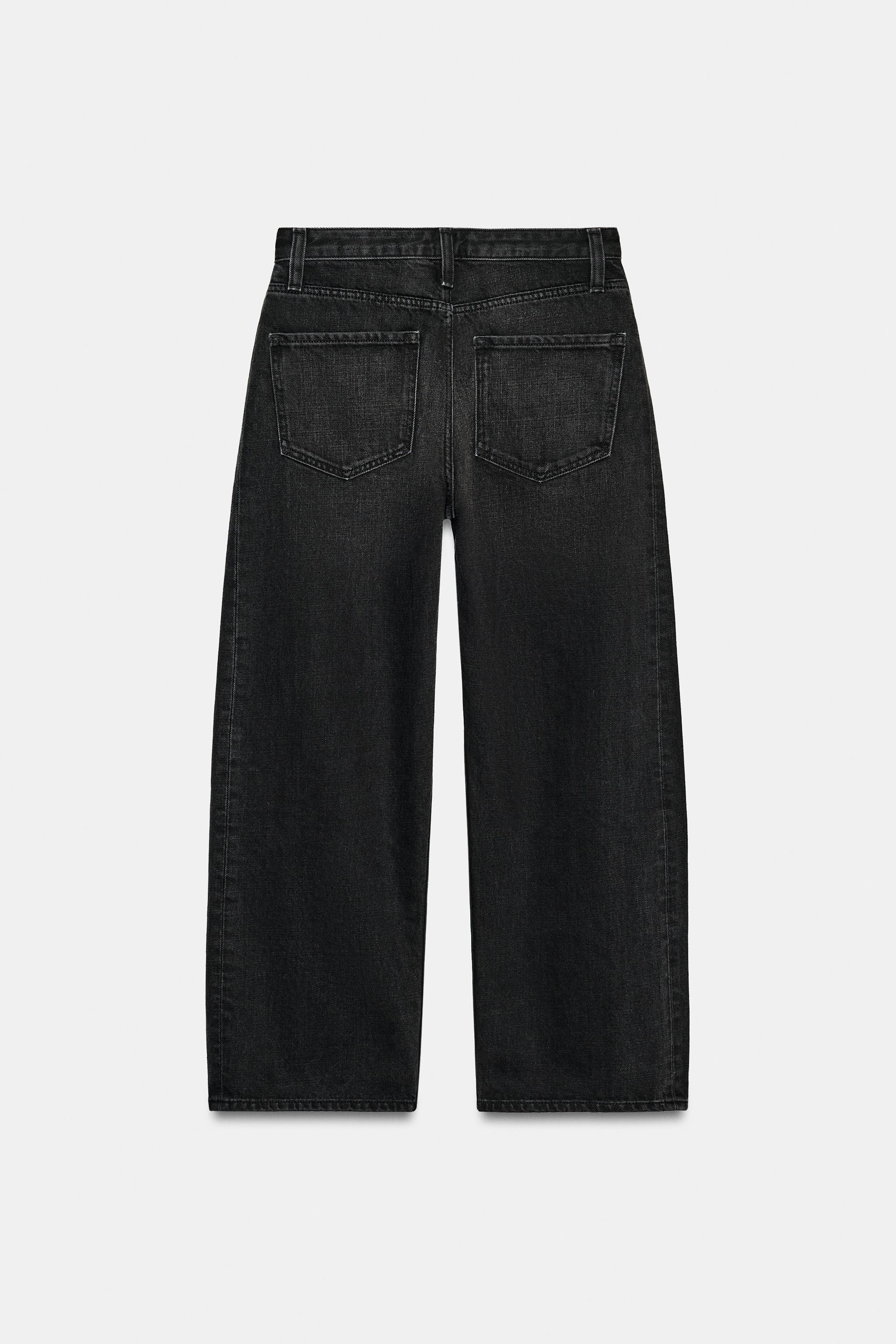 ZW COLLECTION ANKLE RELAXED FIT MID-WAIST JEANS | Zara UK