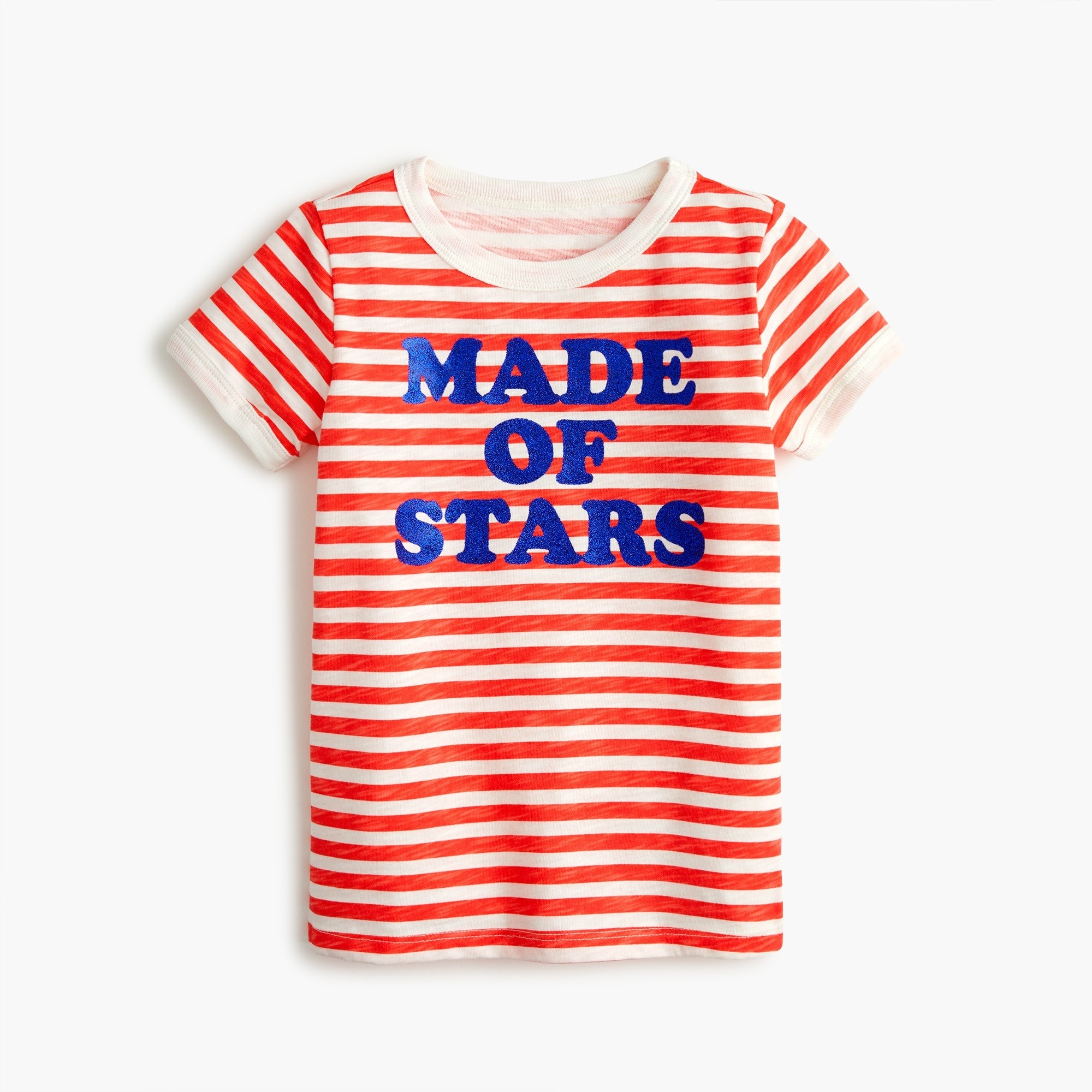 Kids' crewcuts X Gunner & Lux "made of stars" striped T-shirt | J. Crew US