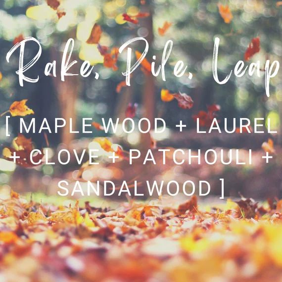 Rake, Pile, Leap | Scented Wax Melt | 3 oz | Fall Collection | Etsy (US)