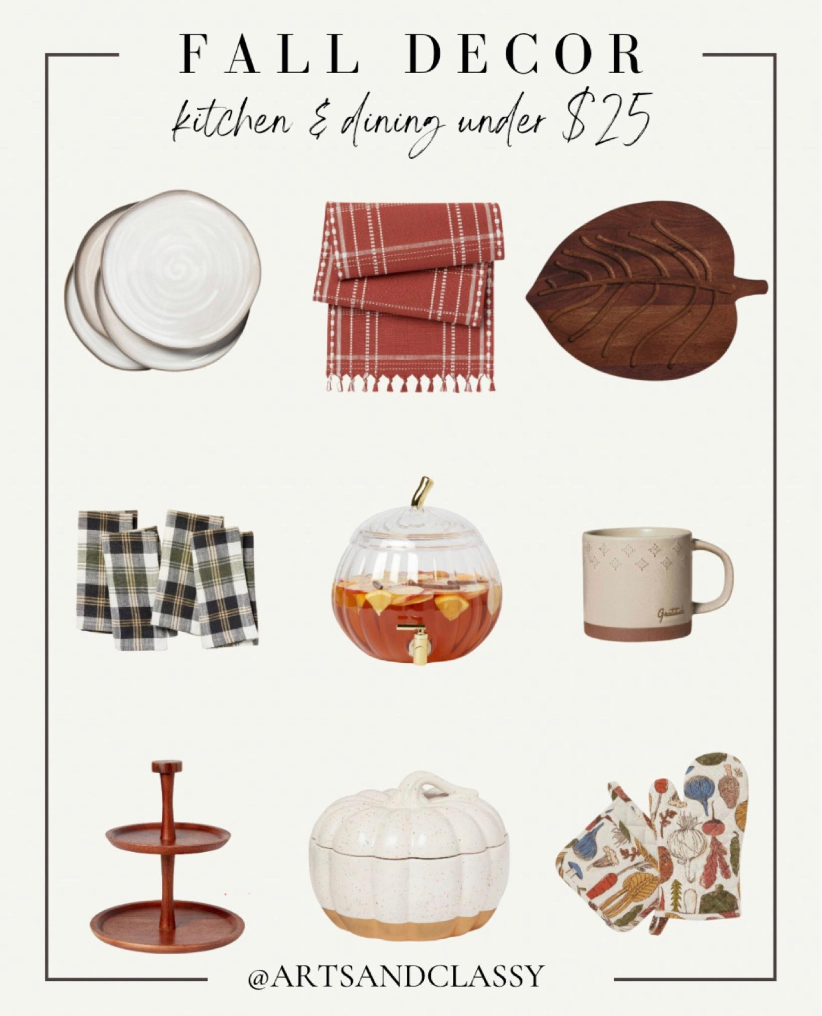 Fall kitchen and table setting finds on sale now during Target circle week! These are perfect for the Fall season and Thanksgiving!

Fall kitchen, fall dining, target, home decor, seasonal decor

#LTKfindsunder50 #LTKsalealert #LTKSeasonal