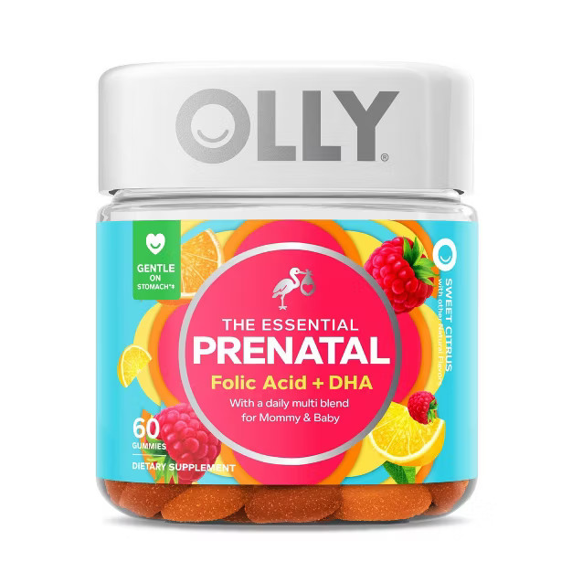 Olly Essential Prenatal Multivitamin Vibrant Dietary Supplement Gummies - Citrus Berry - 60ct | Target