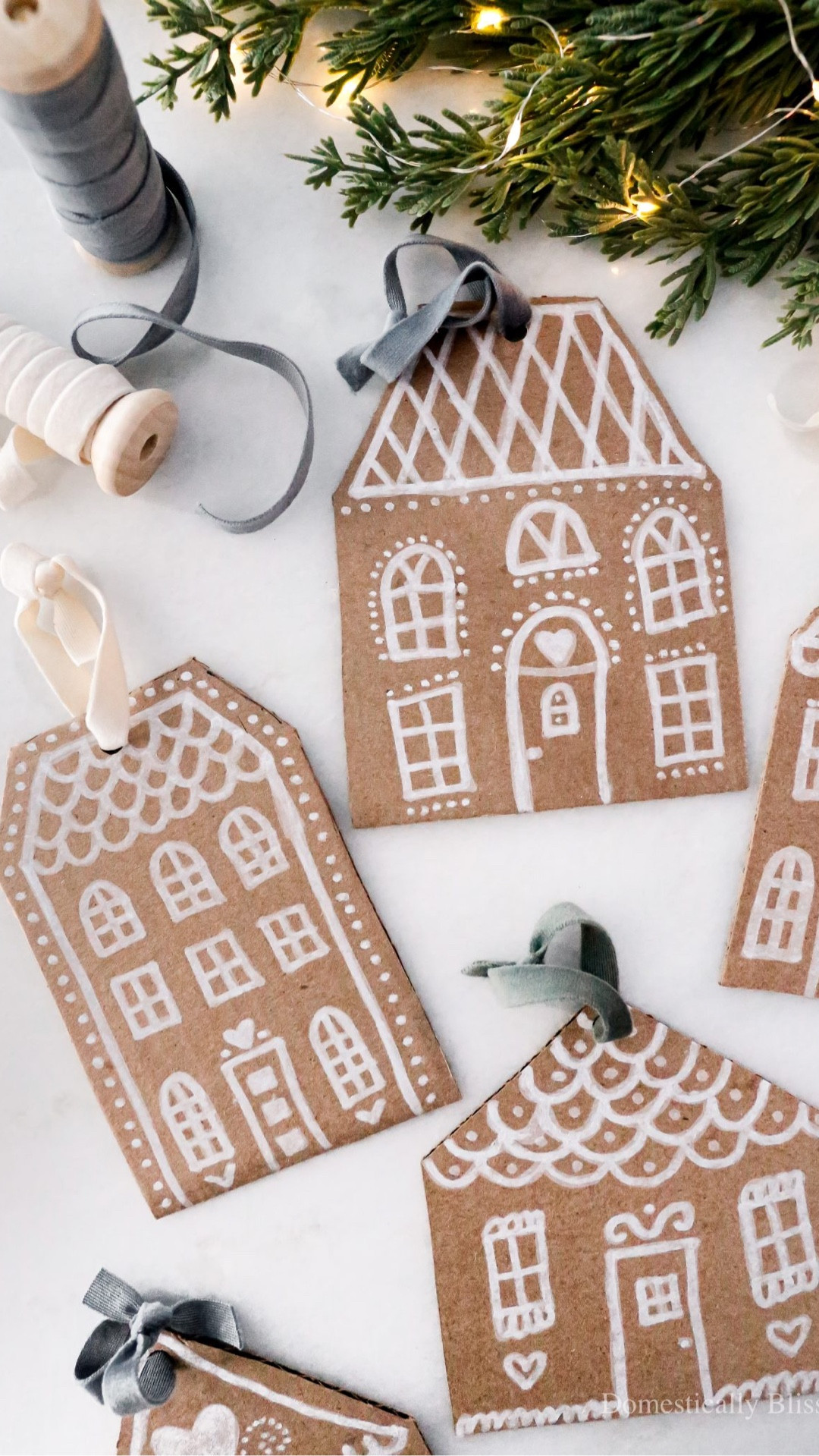 These DIY Cardboard Gingerbread Houses are a fun way to upcycle cardboard boxes and create inexpensive Christmas tree ornaments and gift tags for presents.

See details:
https://domesticallyblissful.com/diy-cardboard-gingerbread-houses/

🔗 Join our newsletter: https://domesticallyblissful.com/newsletter/ 

#LTKHoliday #LTKSeasonal #LTKHome