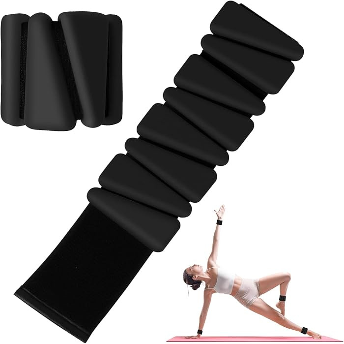 Wrist Weights Set of 2, Adjustable Silicone Workout Weights for Women and Men, Wearable Ankle/Wri... | Amazon (US)