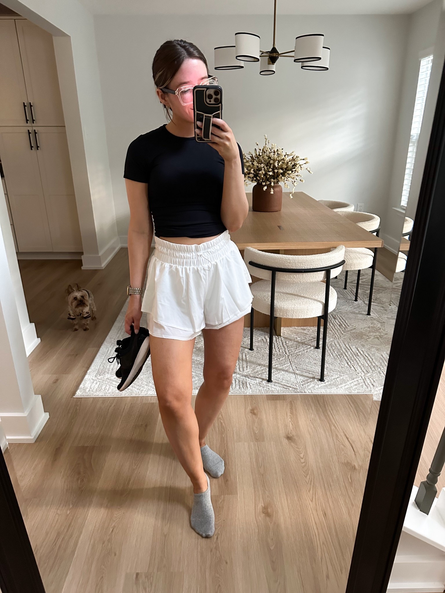 Workout outfit of the day

Yogalicious form fitting workout top, Target white workout shorts, Nike mesh sneakers, no show socks 

Workout shorts, workout top, workout tank, activewear, athletic shorts, On Cloud sneakers, On Cloud, sneakers, travel outfit, lounge outfit, gold jewelry, stack ring, gold band, sports bra, flutter shorts, butterfly shorts 

#LTKFindsUnder100 #LTKTravel #LTKActive