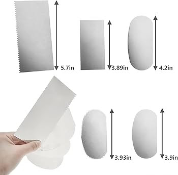 10 Pcs Stainless Steel Clay Tools Set Steel Serrated Scraper Pottery Clay Steel Scraper for Polym... | Amazon (US)
