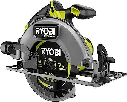 RYOBI ONE+ HP 18V Brushless Cordless 7-1/4 in. Circular Saw (Tool Only) PBLCS300B | Amazon (US)