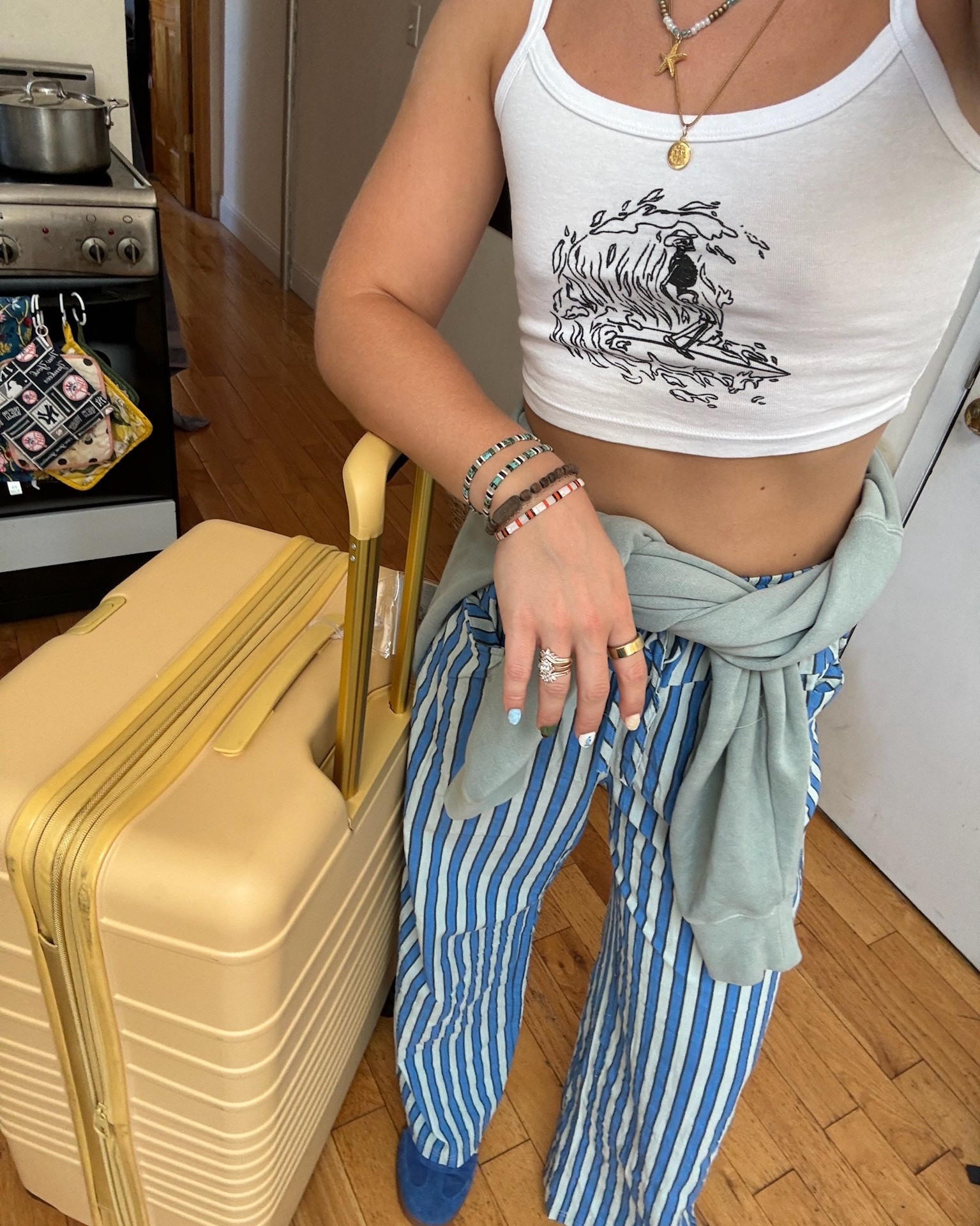 The cutest striped pants 🤍🤍 My tops are from Sonny Boy (shopsonnyboy.com)!!

Striped pants, lounge pants, travel pants, trends, travel outfit, Europe outfit, summer outfit, pants, outfit inspo, shop my look, Amazon finds

#LTKSeasonal #LTKFindsUnder50 #LTKTravel