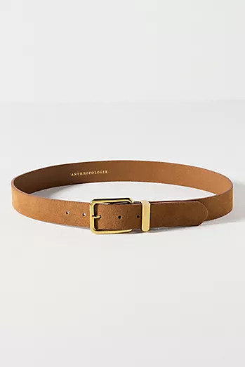 Square-Buckle Suede Belt | Anthropologie (US)