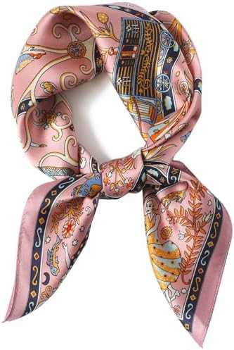 Silky Scarf for Women Lightweight Satin Bandanas Neck Hair Wrap For Sleeping Head Scarves 27.5" | Amazon (US)