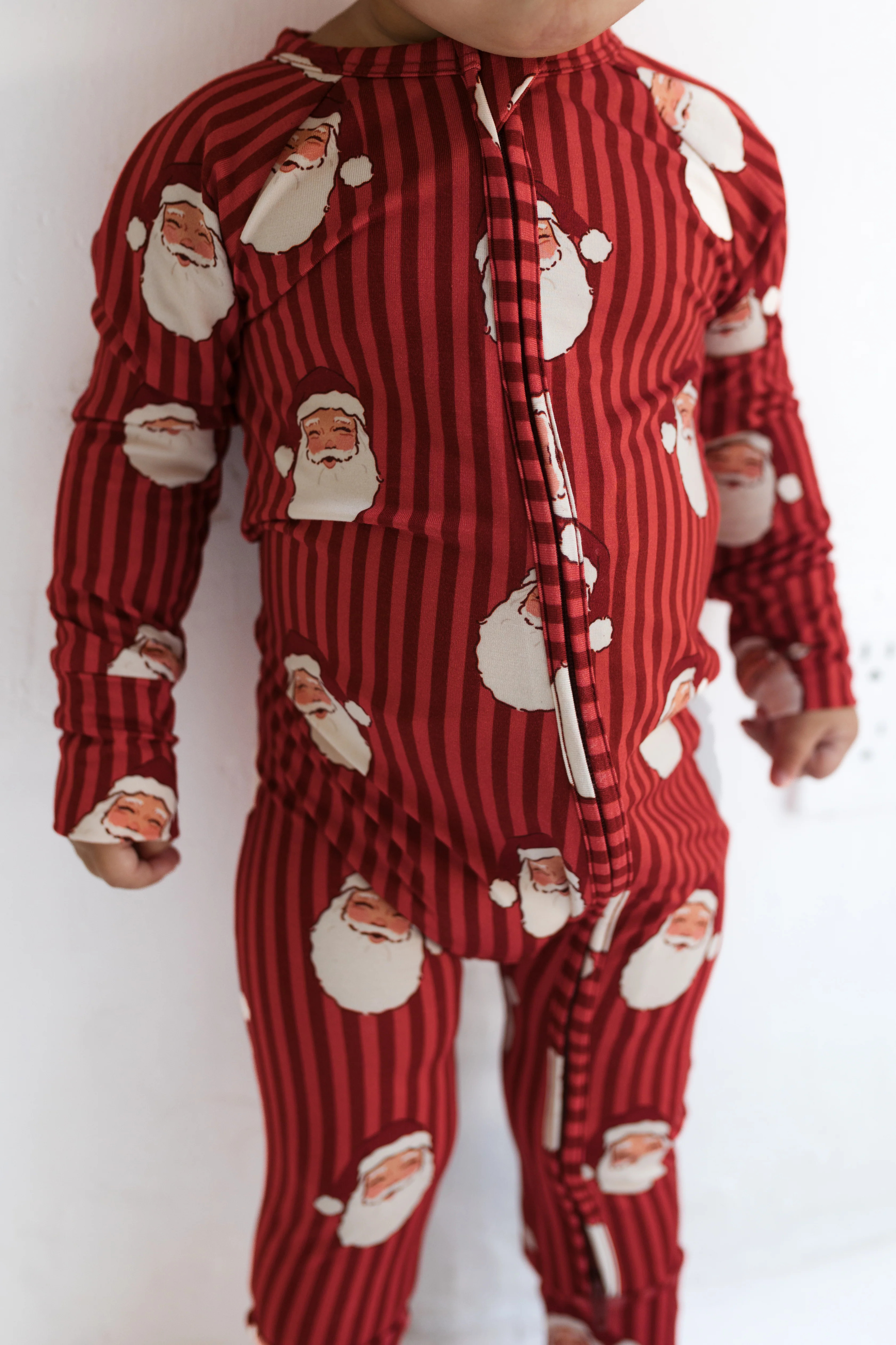 Santa Zipper Romper | In My Jammers
