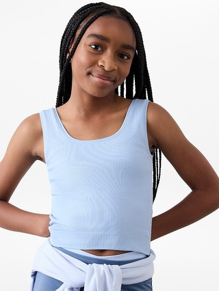 Athleta Girl Rise Above Rib Crop Tank | Athleta | Athleta