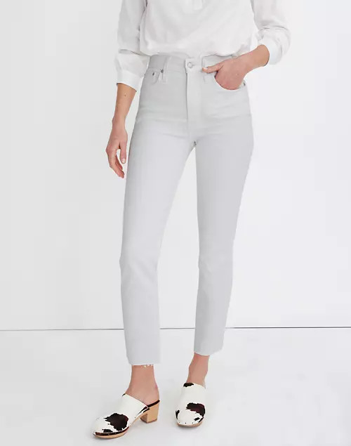 The Perfect Vintage Jean in Tile White: Raw-Hem Edition | Madewell