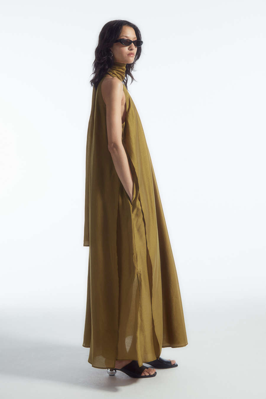 HALTERNECK A-LINE MAXI DRESS | COS UK