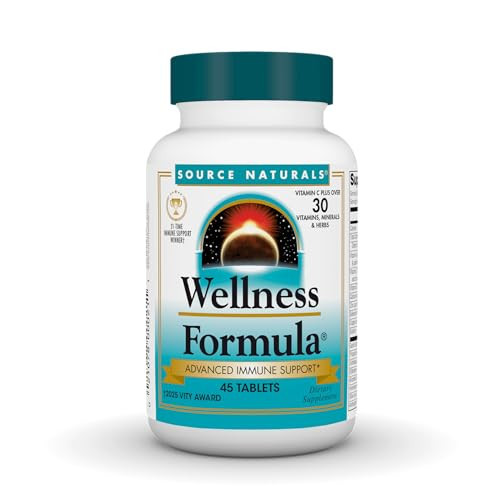 Source Naturals Wellness Formula Bio-Aligned Vitamins & Herbal Defense - Immune System Support Supplement & Immunity Booster - 45 Tablets | Amazon (US)