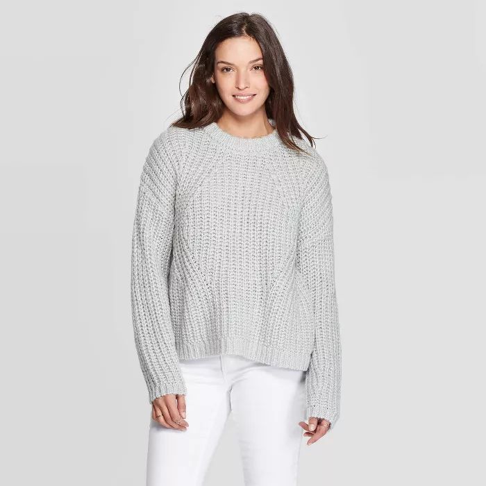 Women's Crewneck Chunky Pullover Sweater - Universal Thread™ | Target