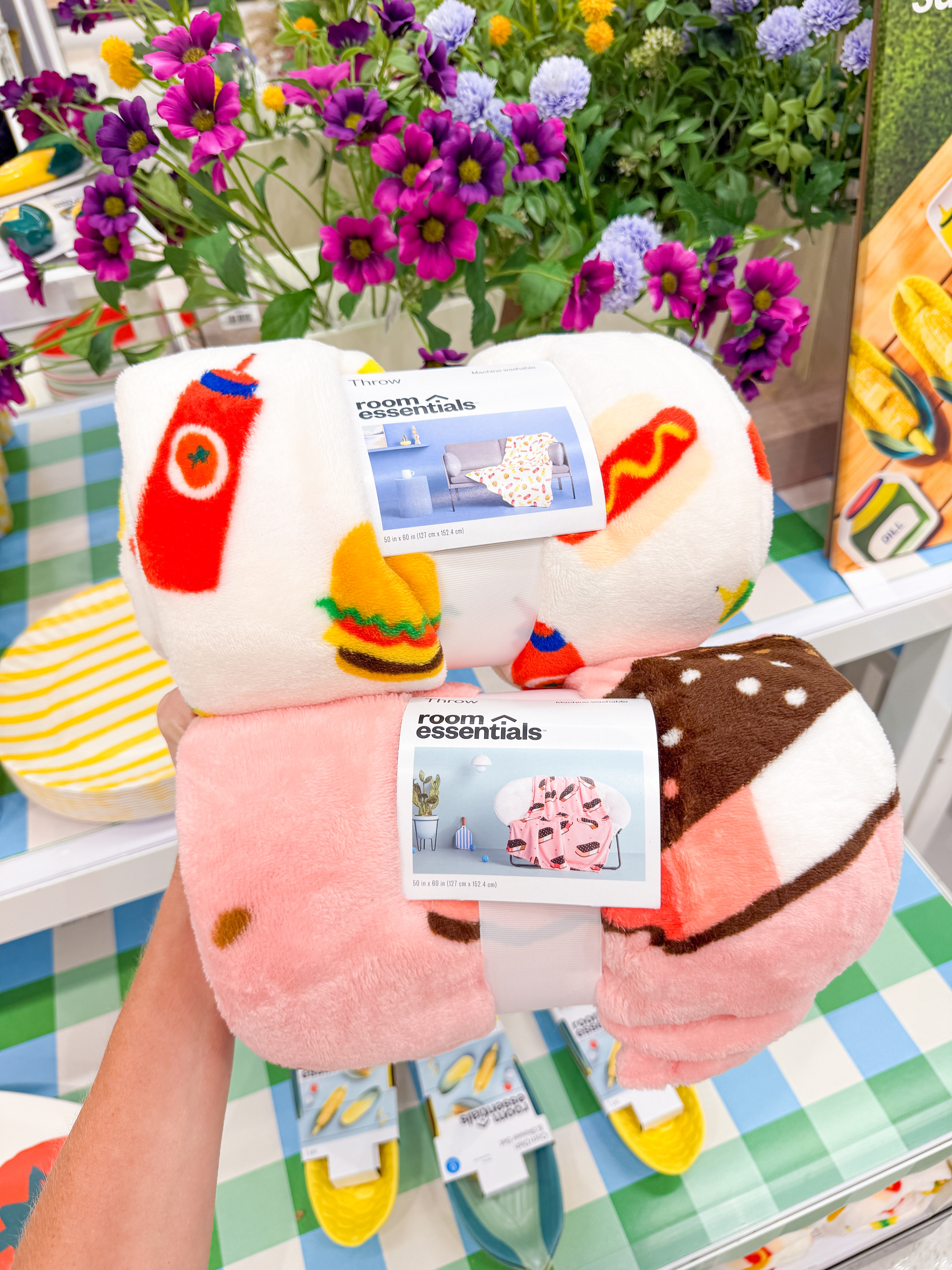 Plush throw blanket at Target