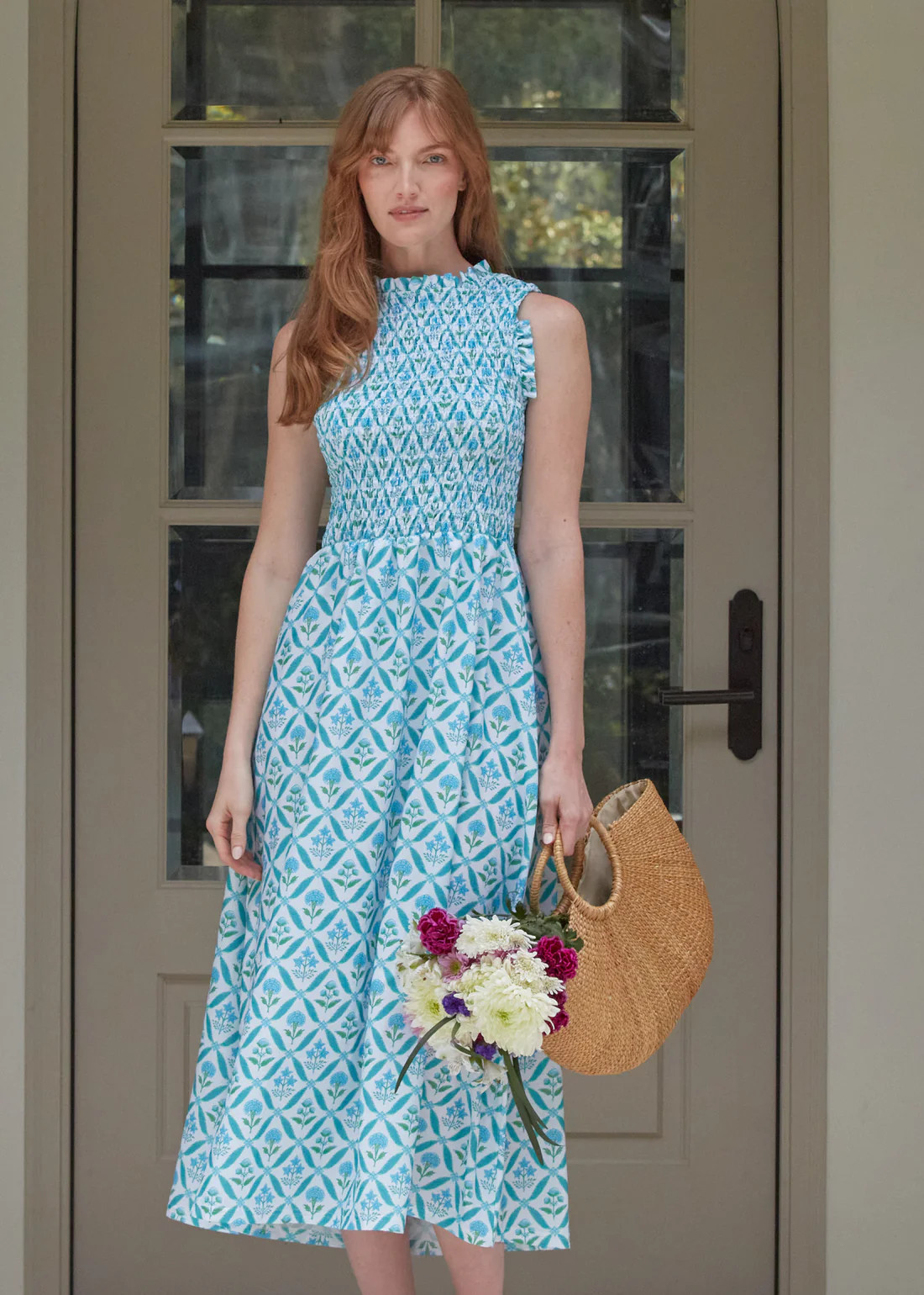 Rosemary Beach Smocked Maxi Dress | Cabana Life