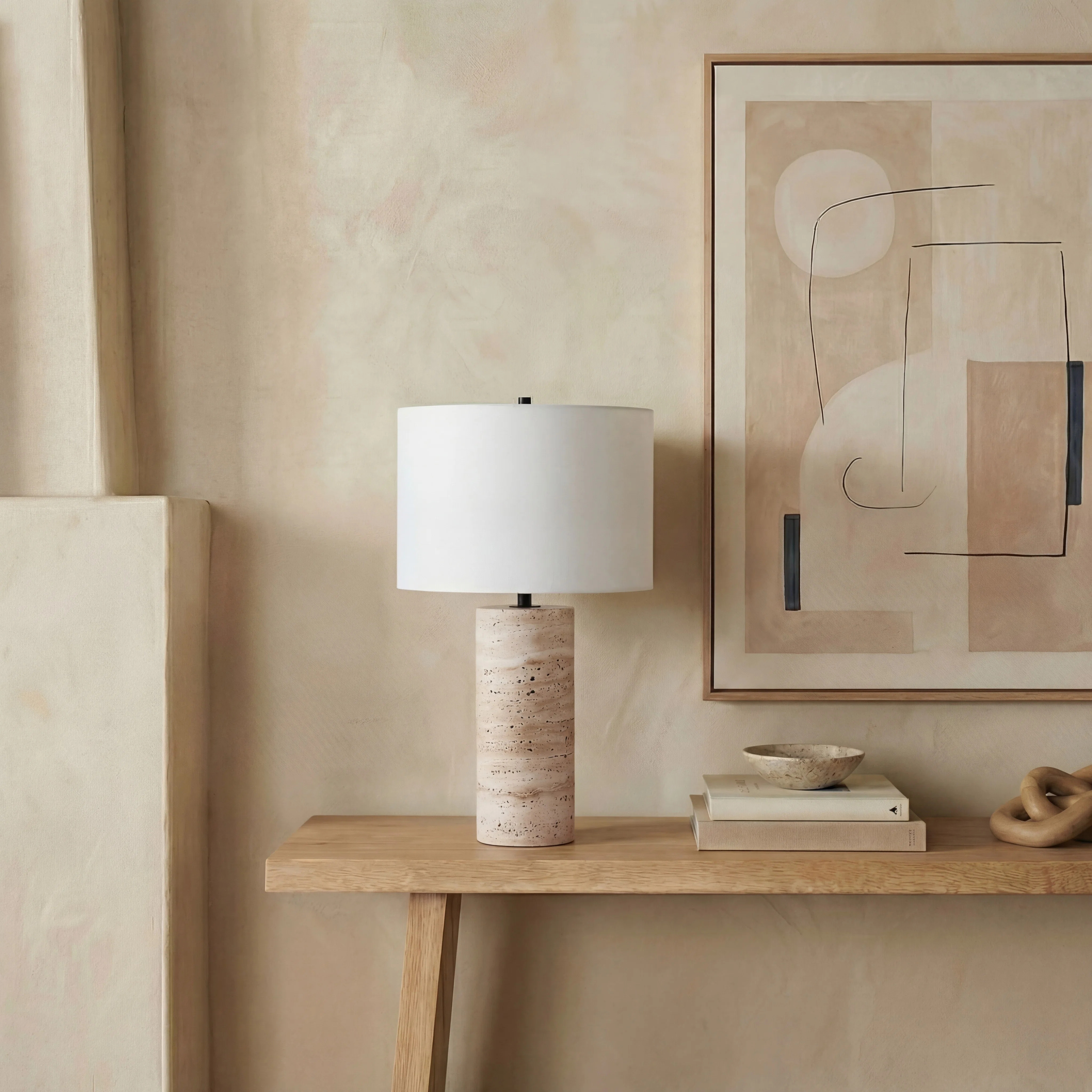 Angileh Travertine Table Lamp | Wayfair North America