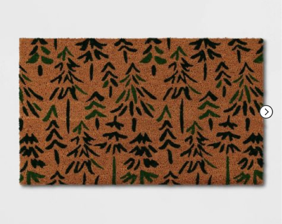 Christmas tree welcome mat at Target! 