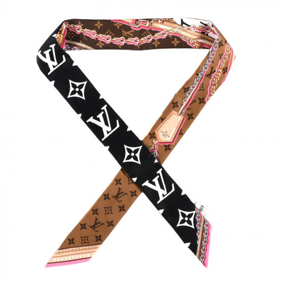 LOUIS VUITTON Silk Ultimate Monogram BB Bandeau Black | Fashionphile