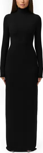 Butter Turtleneck Long Sleeve Maxi Dress | Nordstrom