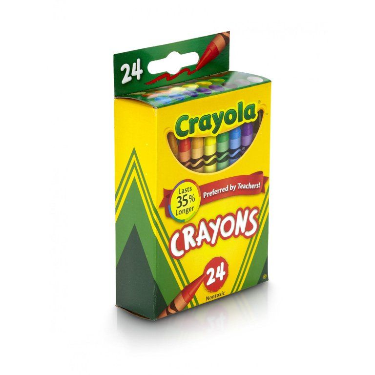 Crayola Classic Crayons, Assorted Colors, Back to School, 24 Count | Walmart (US)