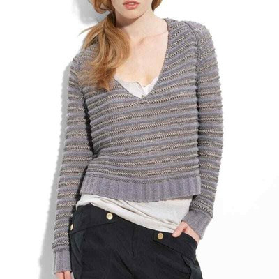 Marc by Marc Jacobs Sz XS Rudy Slate Violet Multi Cropped Sweater   | eBay | eBay US