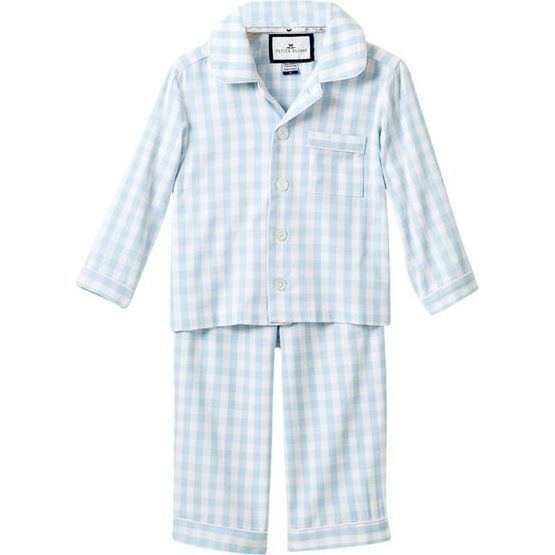 Light Blue Gingham Pajamas | Maisonette
