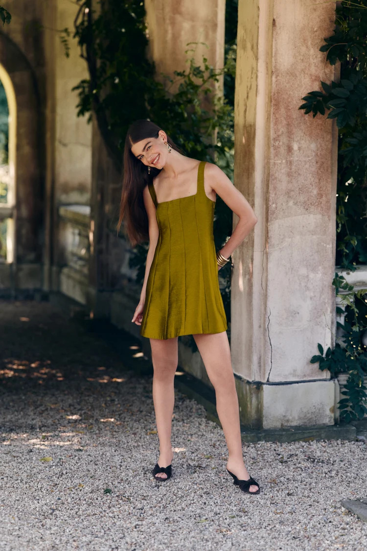 Lentil Dupioni Edith Mini Dress | Tuckernuck (US)