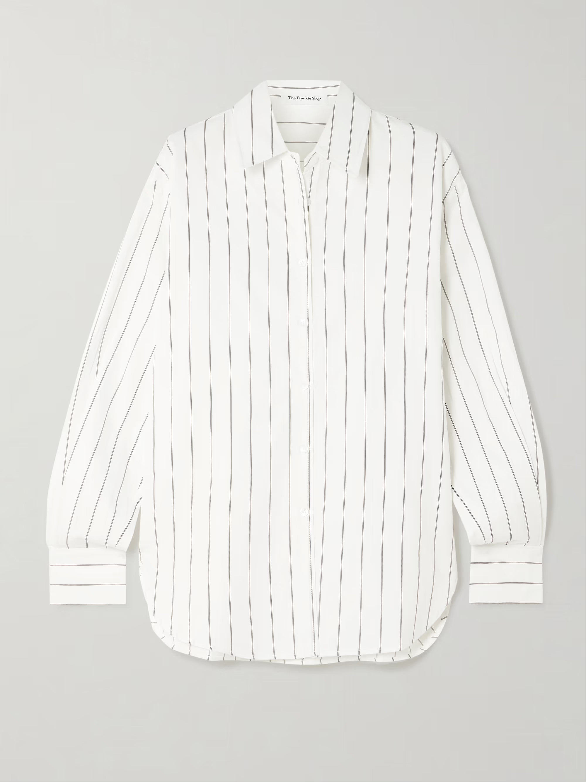Peri striped cotton-blend poplin shirt | NET-A-PORTER APAC
