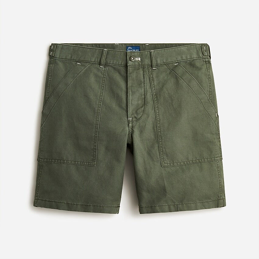 8" camp short in cotton-linen | J. Crew US