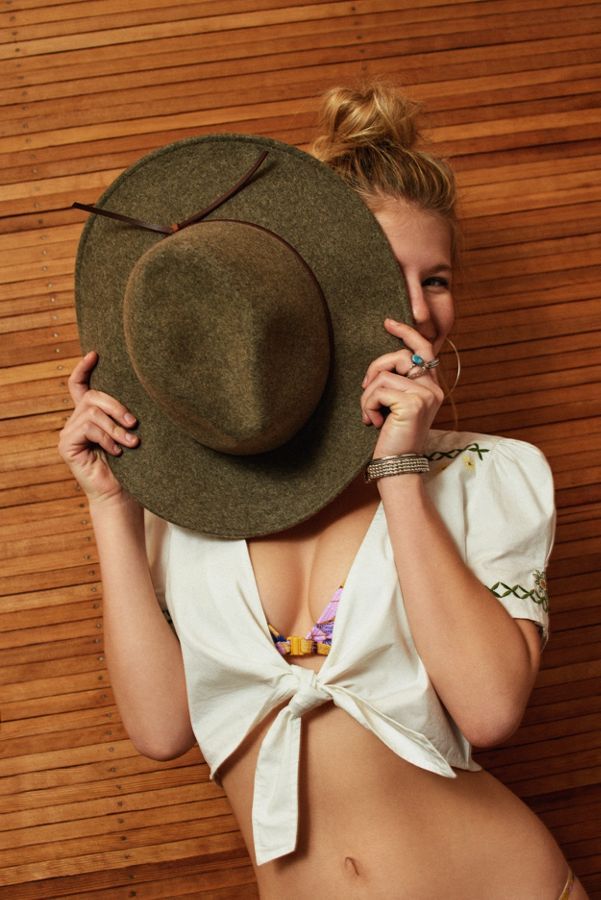 Structured Brim Felt Panama Hat | Urban Outfitters (US and RoW)