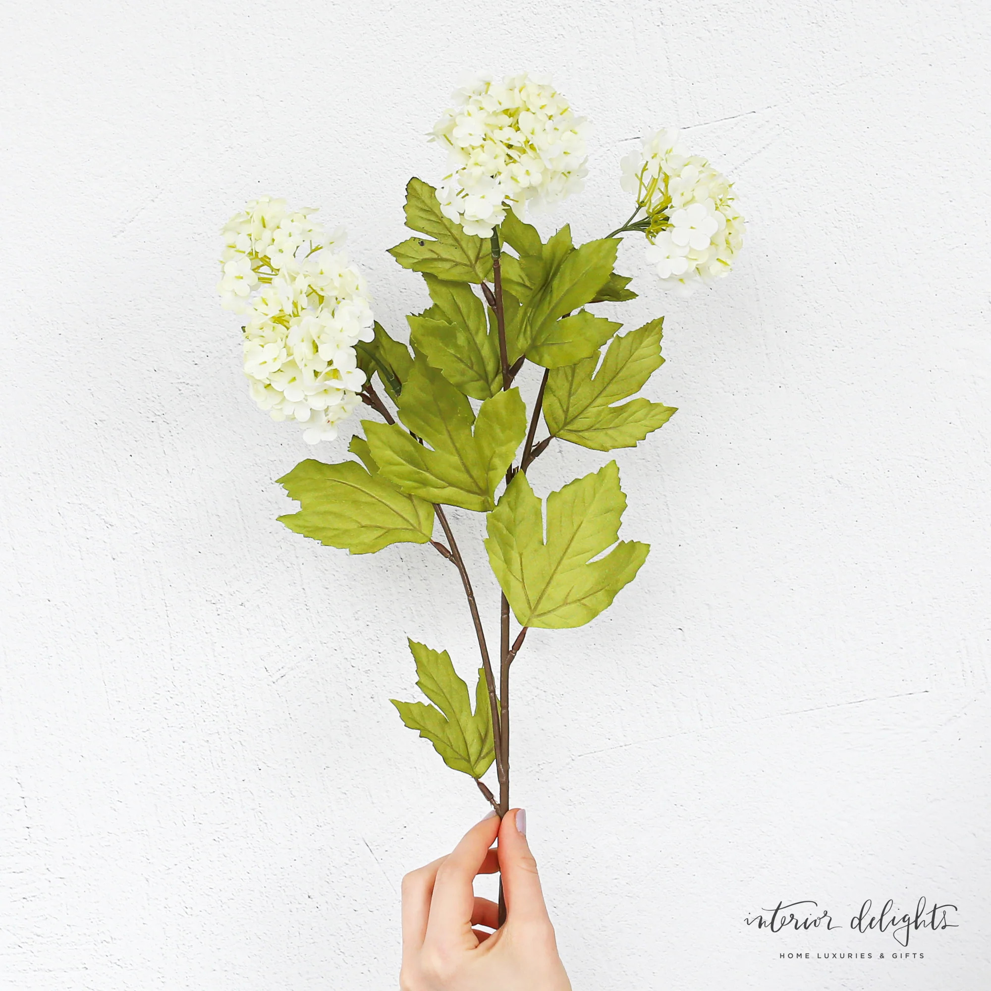 27" Snowball Spray | Interior Delights