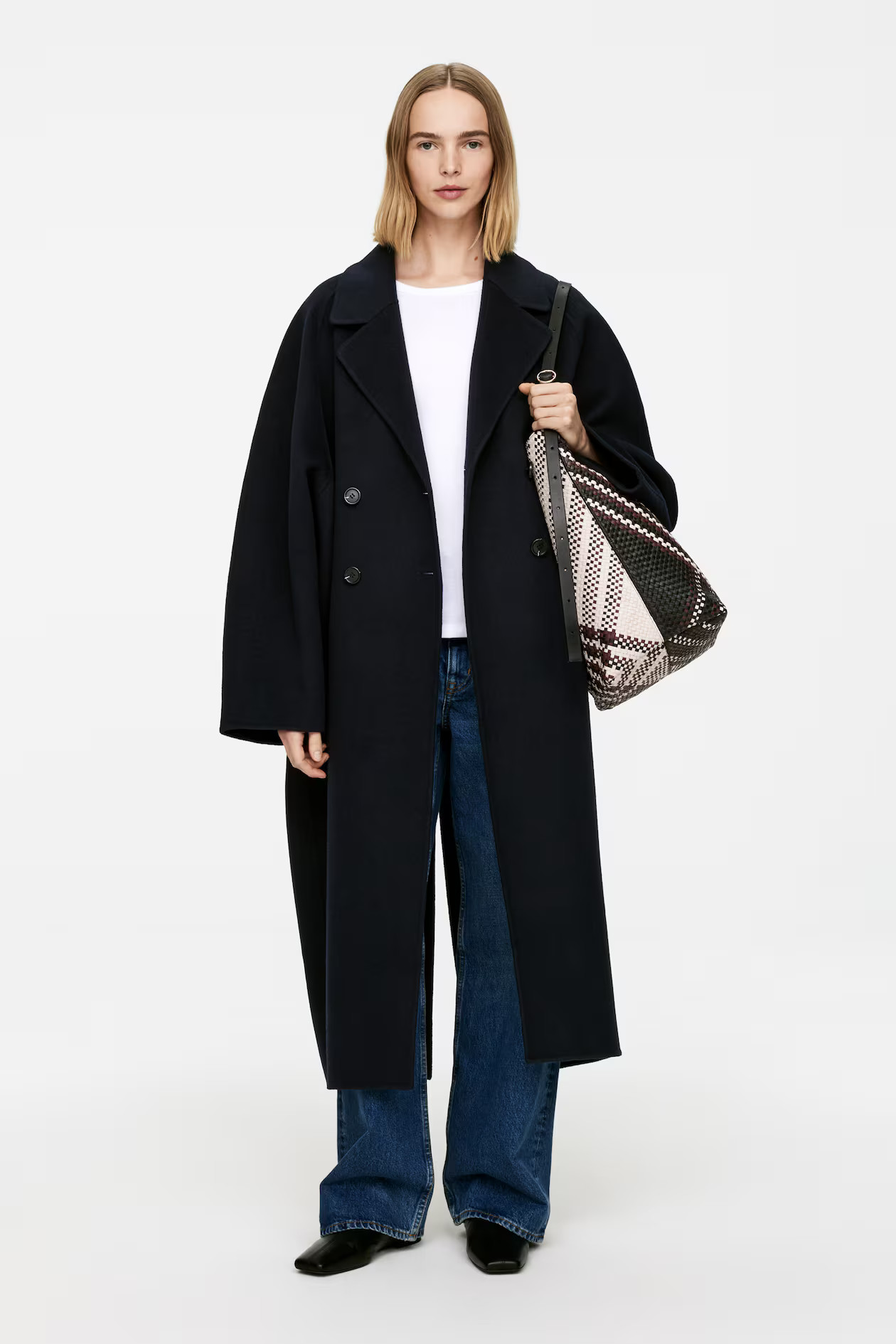 Woven Leather Tote Bag | H&M (UK, MY, IN, SG, PH, TW, HK)