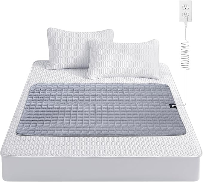 Grounding Mat for Bed, 35"x50" Silver Fiber Earthing Sheet with Grounding Cord, for Better Sleep,... | Amazon (US)