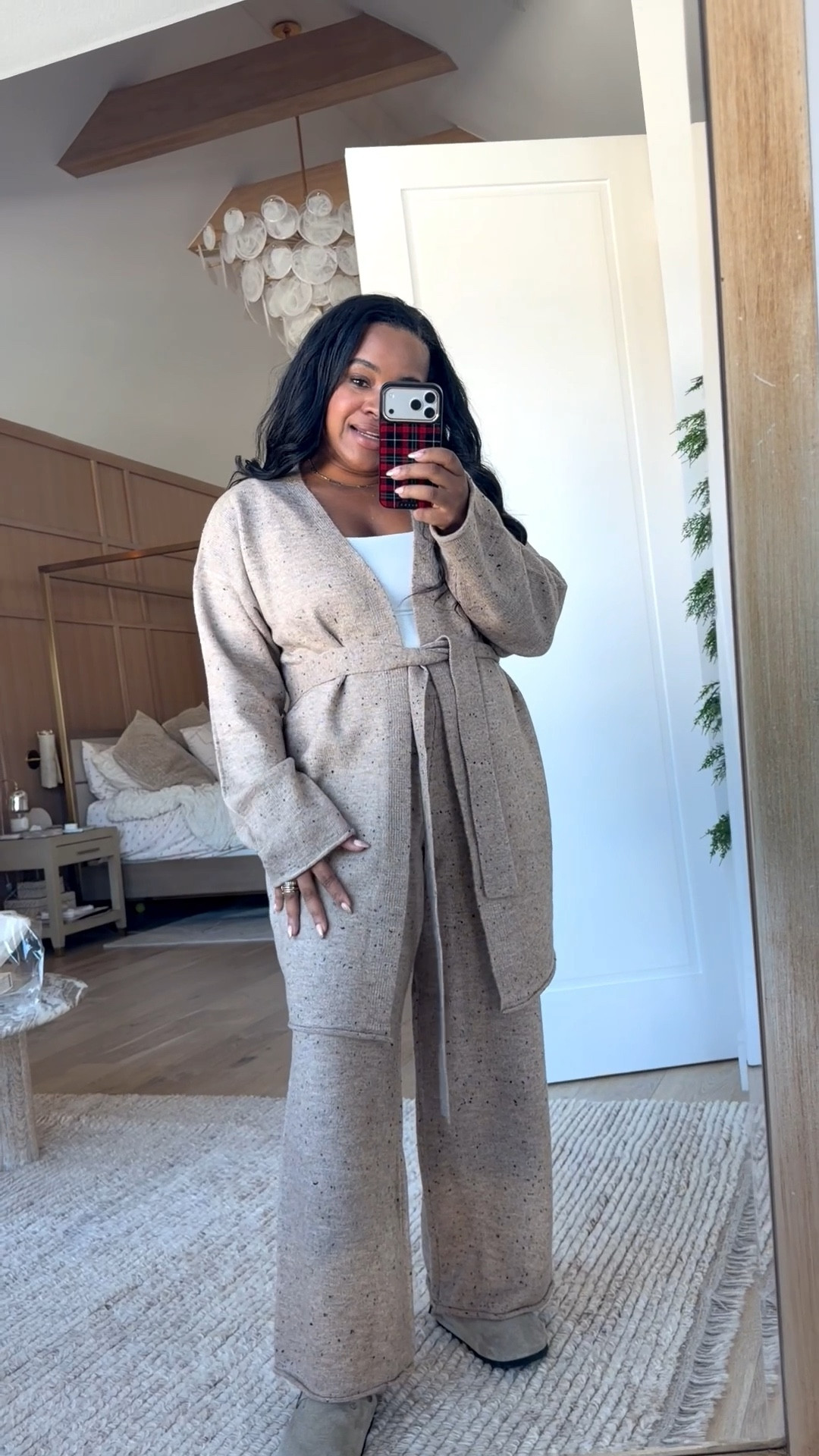 Luxe feeling comfy lounge cardigan and wide leg pants now on sale!!

#LTKFindsUnder50 #LTKFindsUnder100