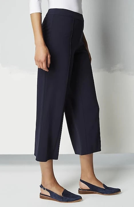 Wearever Double-Face Jersey Pintucked Crops | J. Jill