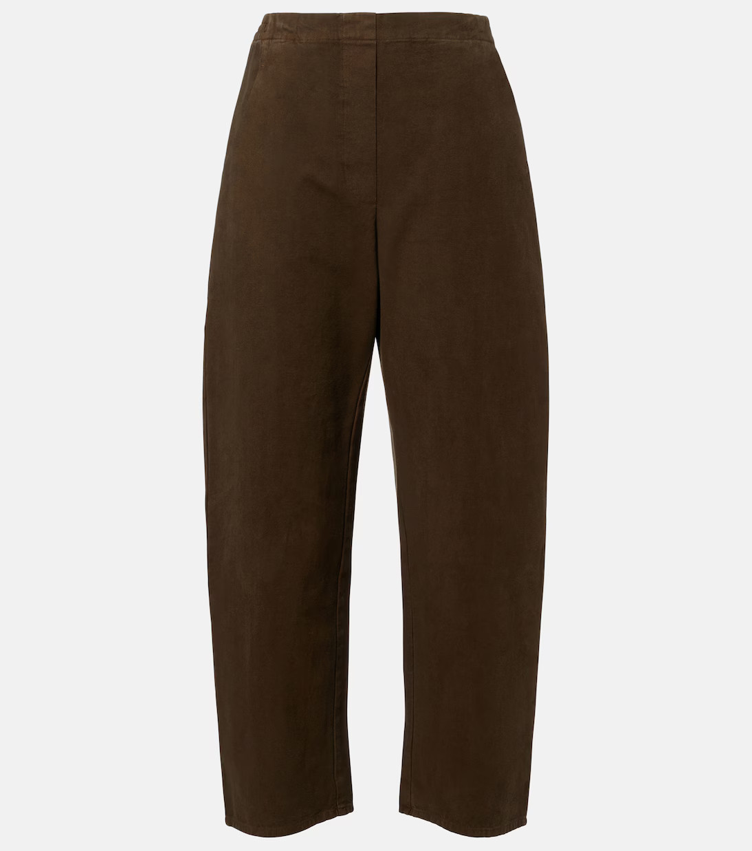 Chloe high-rise cotton canvas barrel-leg pants | Mytheresa (US/CA)