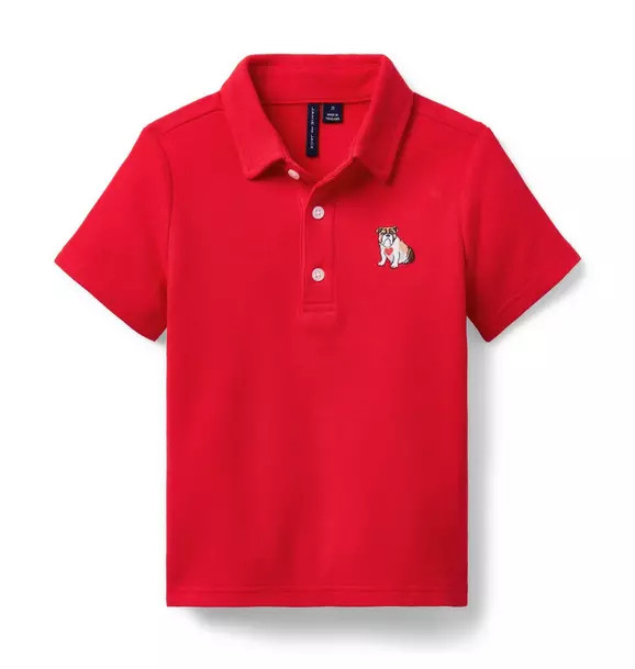 Bulldog Heart Pique Polo | Janie and Jack