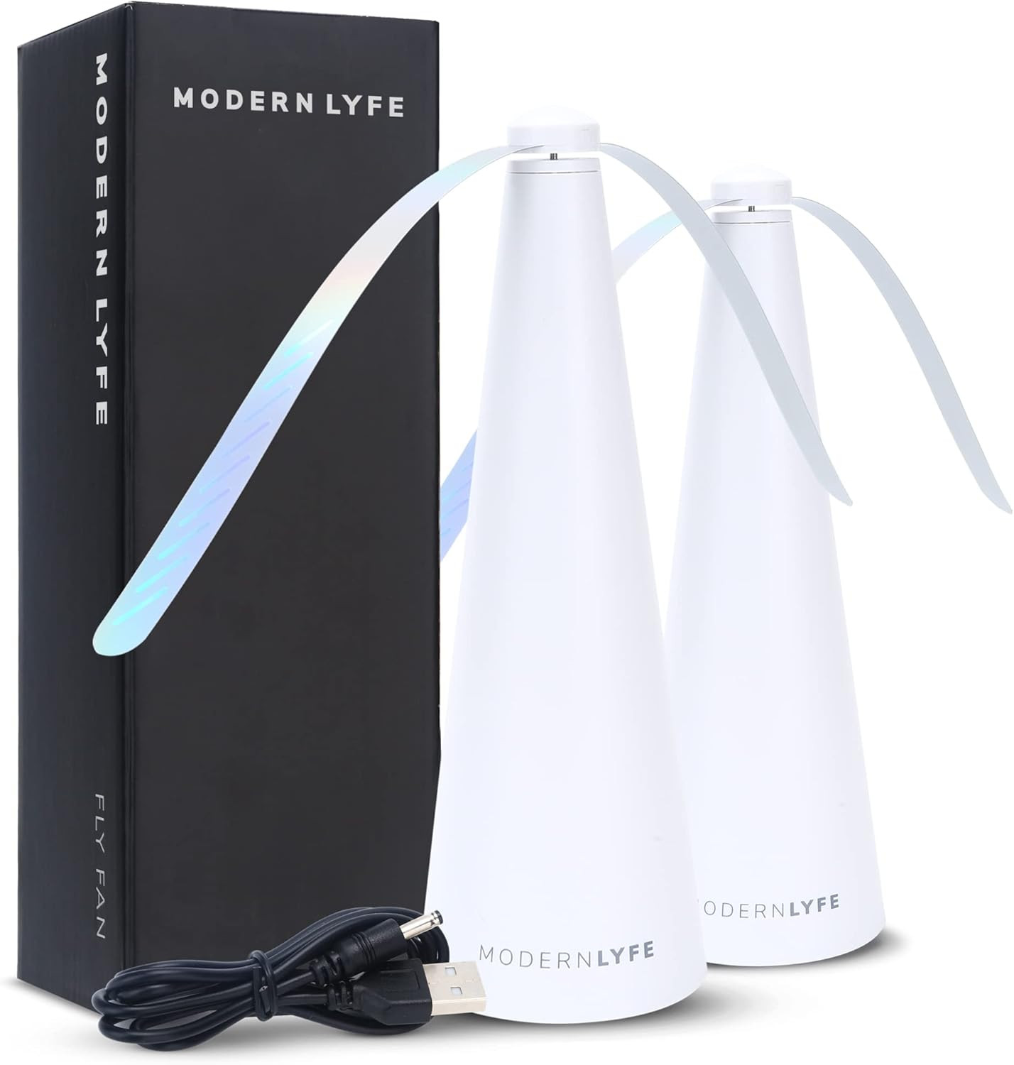 Fly Fans for Tables by Modern Lyfe - AA Battery & USB Powered - Fly Swatter Outdoor Camping Acces... | Amazon (US)