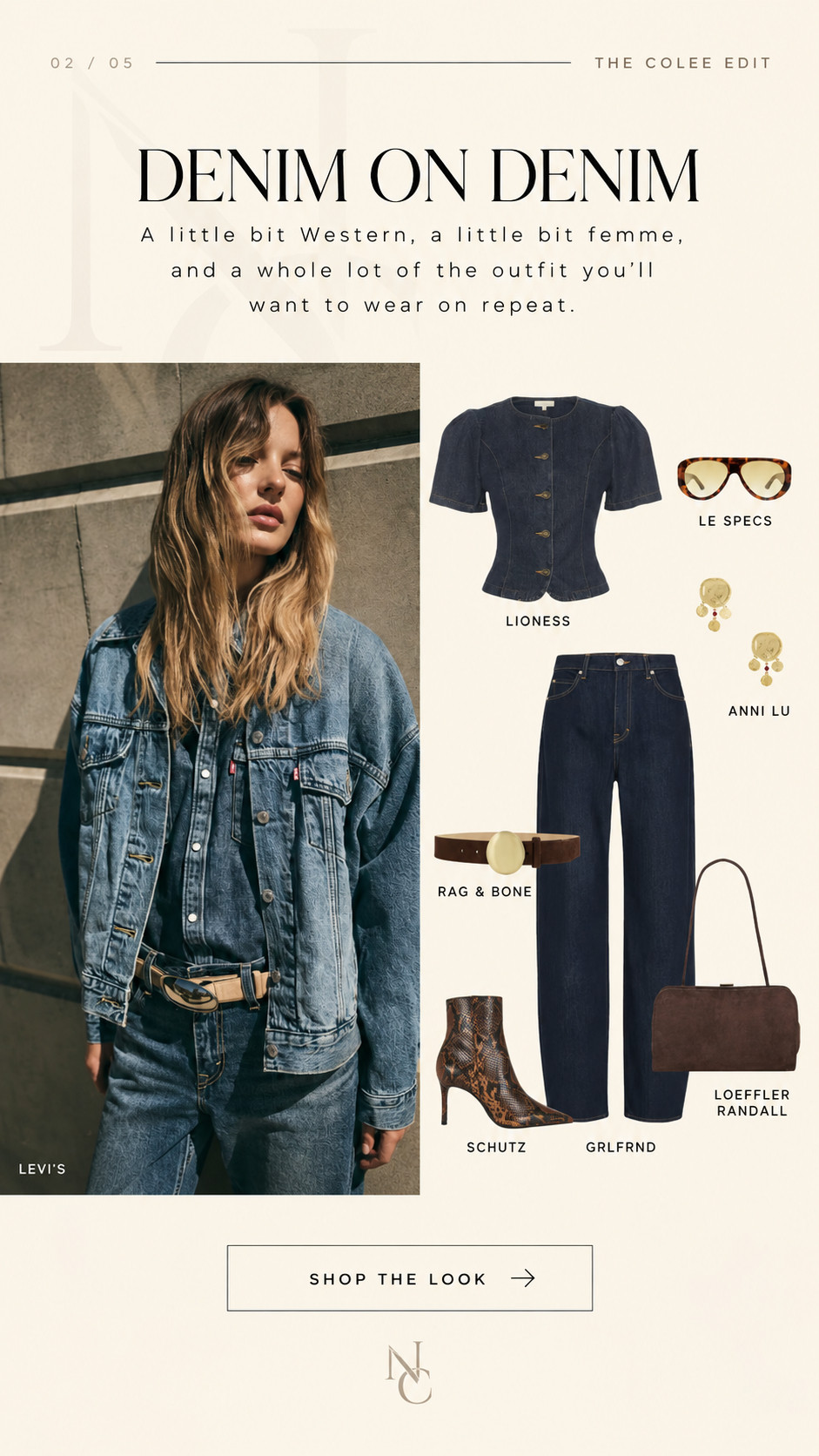 Double the denim, double the trouble. 💙👖 A little Western, a little feminine, and a whole lot of chic. Denim on denim is one of those combinations that never goes out of style, especially when you add a fabulous belt, statement boots, and the right accessories.

Consider this your permission to wear ALL the denim. Shop the edit below!

#DenimOnDenim #DenimStyle #FallOutfits #TheColeeEdit #LTKFashion 

 #LTKdayinmylife #LTKgrwm #LTKootd