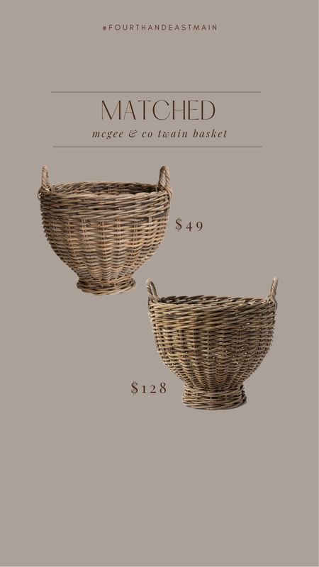matchec // mcgee + co twain basket look for less 
 amazon home, amazon finds, walmart finds, walmart home, affordable home, amber interiors, studio mcgee, home roundup mcgee dupe 

#LTKhome