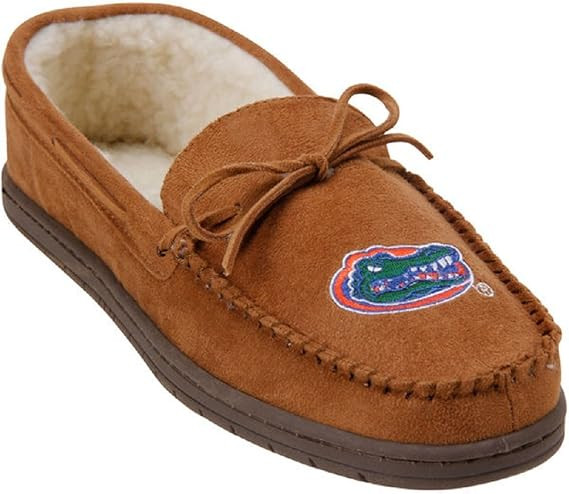 FOCO Mens NFL Team Logo Moccasin Slippers | Amazon (US)