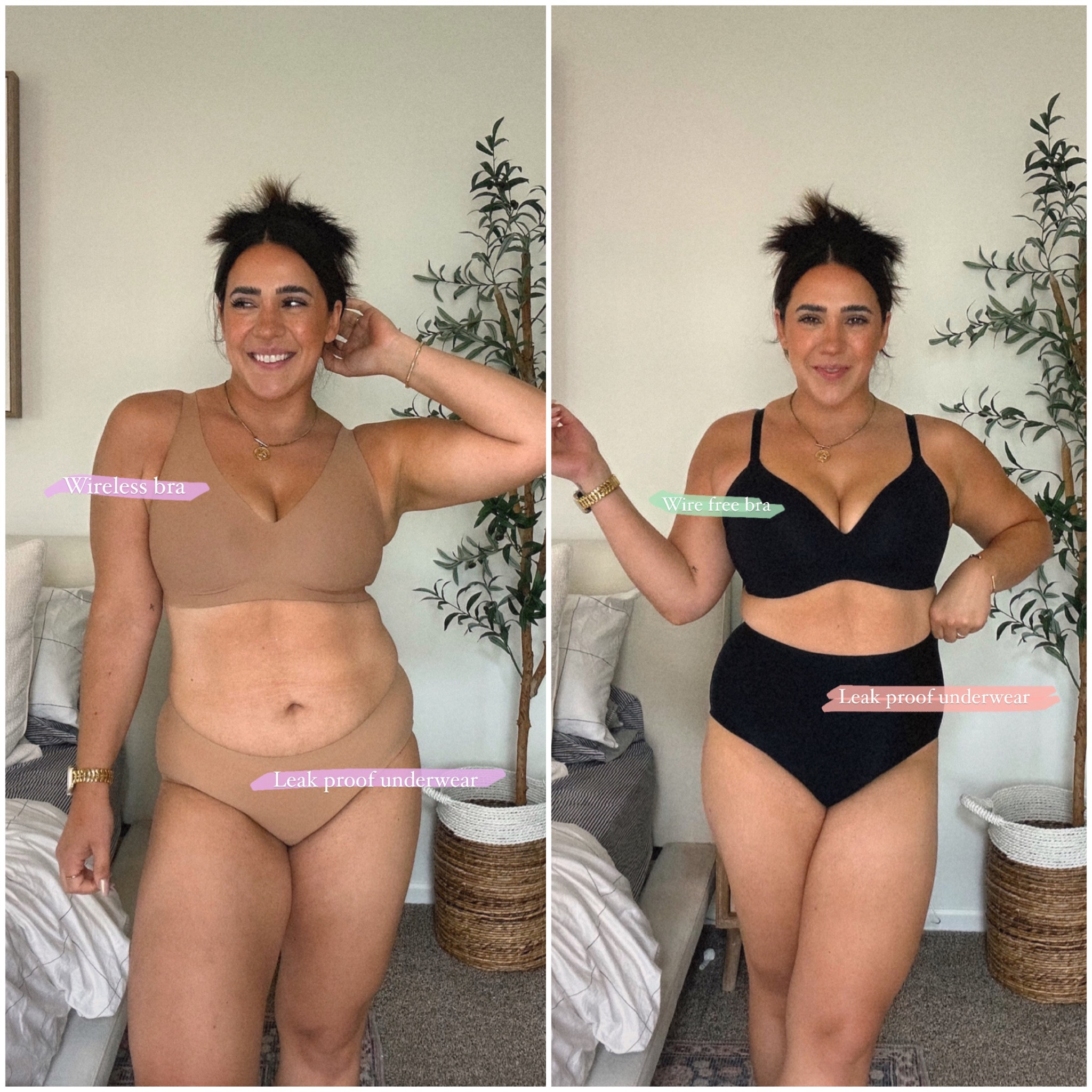 Leak proof underwear and wire free bra all from knix! I wear my true size large and 38C in both. Bye bye panty-liners. 

Midsize bra and underwear, period underwear. Wire free Braw, mom bra. Mom style. 

#LTKFind #LTKunder50 #LTKcurves