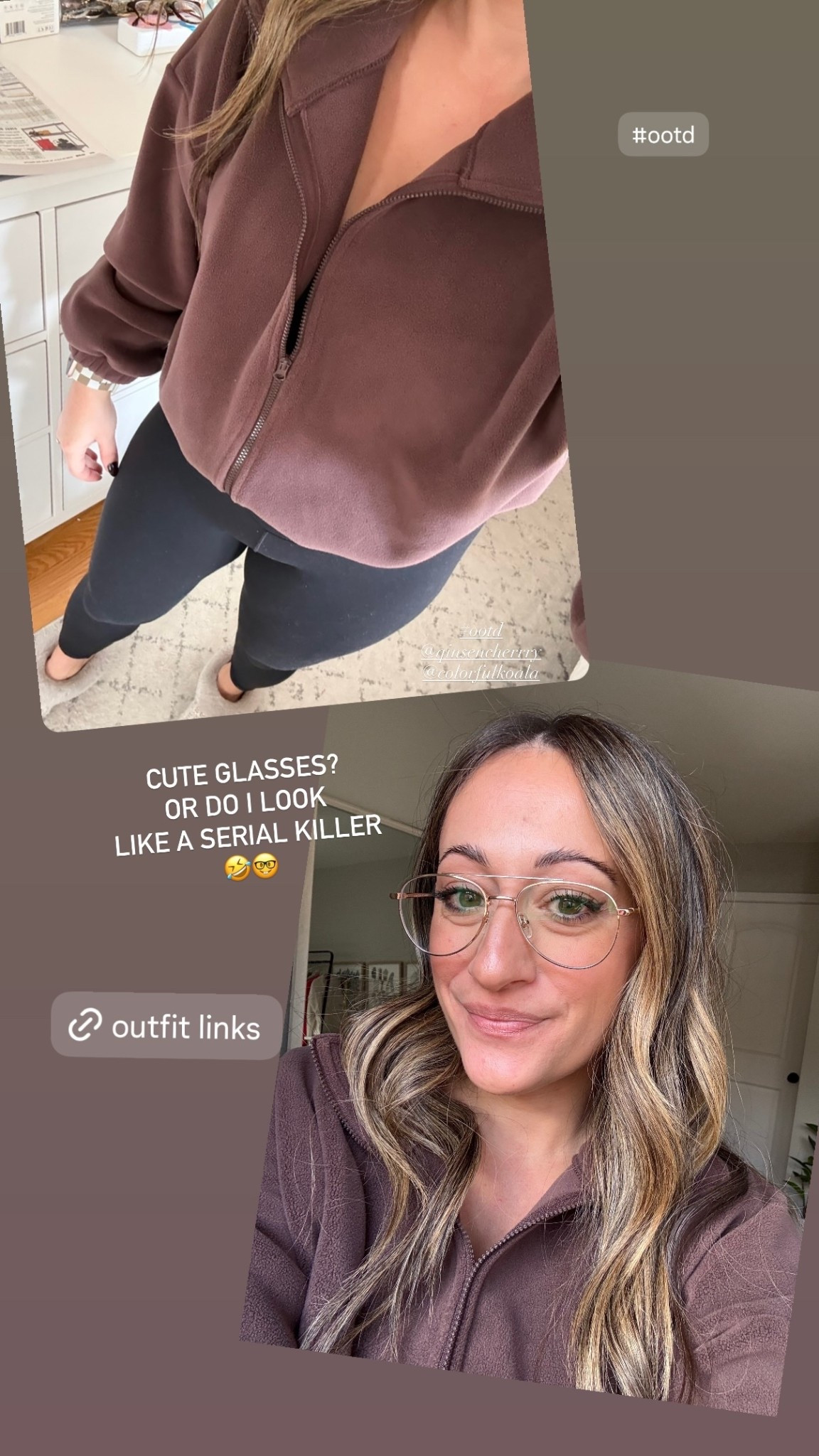 #ootd 
@qinsencherrry 
@colorfulkoala  CUTE GLASSES?
OR DO I LOOK 
LIKE A SERIAL KILLER 
🤣🤓