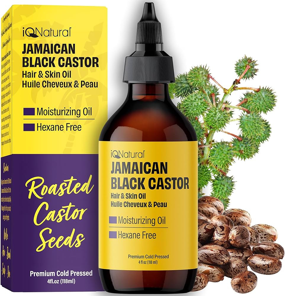 4oz Organic Cold Pressed Jamaican Black Castor Oil for Hair Growth and Damaged, Dry Scalp - Unsce... | Amazon (US)