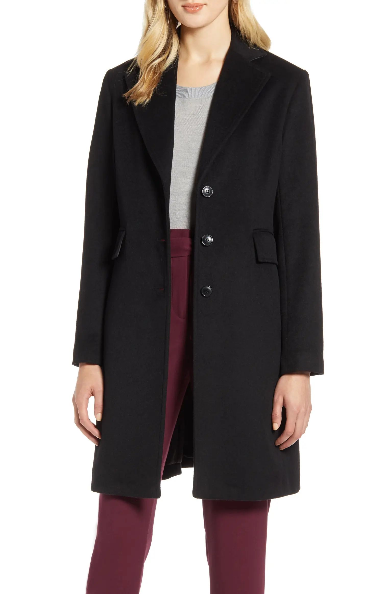 Single Breast Wool Blend Jacket | Nordstrom