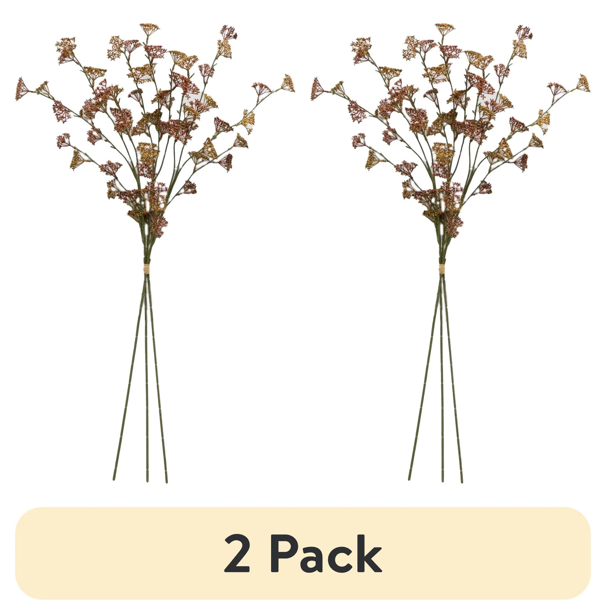(2 pack) Better Homes & Gardens 33"H Artificial Indoor Dried Rice Stems Fall Bundle, Set of 3 | Walmart (US)
