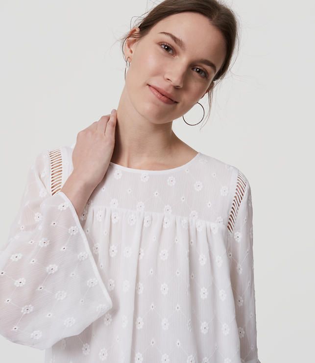 Daisy Bell Sleeve Blouse | LOFT